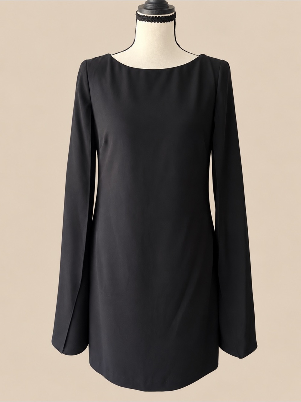 Lauren Ralph Lauren Black Label Black Sleeveless Cape Dress 2
